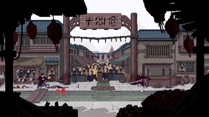 Forestrike screenshot showing pixel art 2D duel